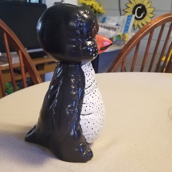 VINTAGE CERAMIC MOLD KIMPLE Mold Corp 1985 Penguin Piggy Bank MONEY Bank - Picture 7 of 9